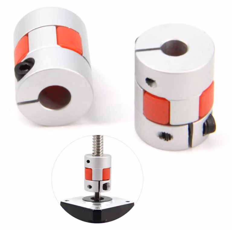 Raccordo flessibile da 6,35 mm a 8 mm in alluminio, per stampante 3D e macchina CNC, confezione da 2 pezzi