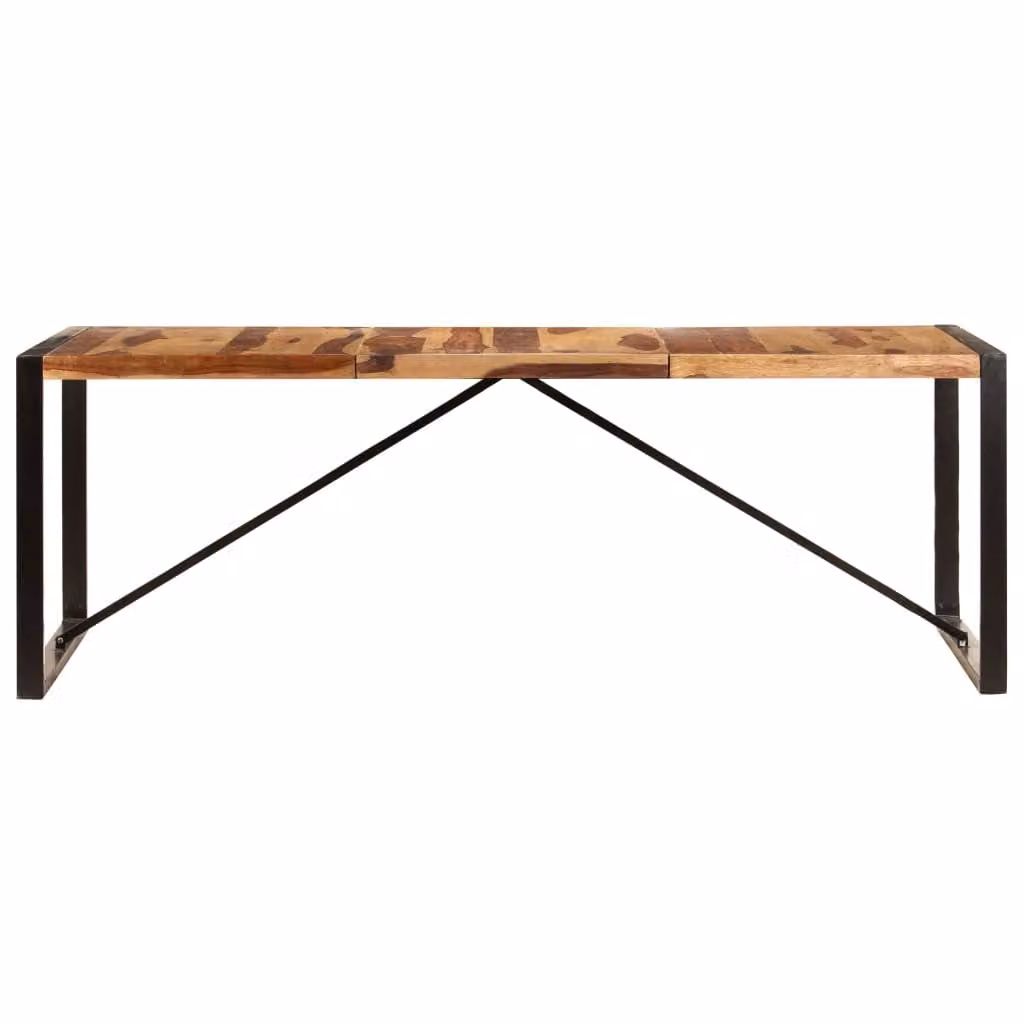 Tavolo da pranzo 220x100x75 cm in legno massiccio