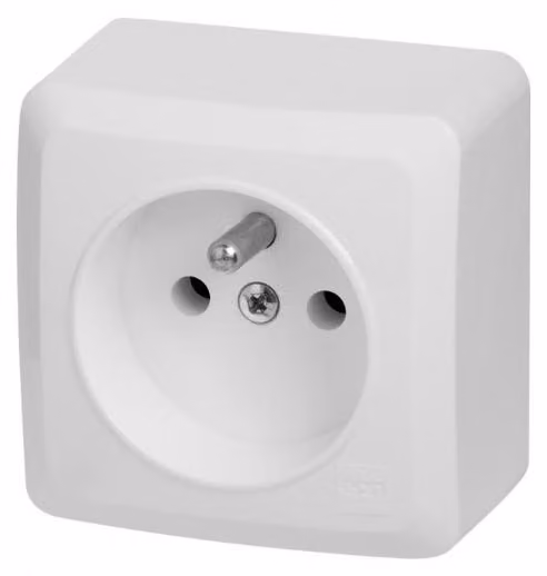 Elektro-Plast | Presa Singola BERG - 2P+Z - Bianca - Compatta - Montaggio Rapido - IP20