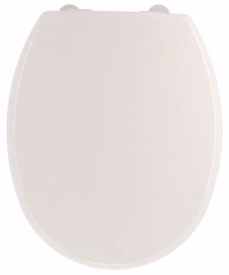 TENDENZE | Sedile per WC con sistema di chiusura ammortizzata - Copriwater - Coperchio per WC - Bianco - 43 x 36 cm - In plastica - Sedile per WC - Accessori per il bagno - Pratico