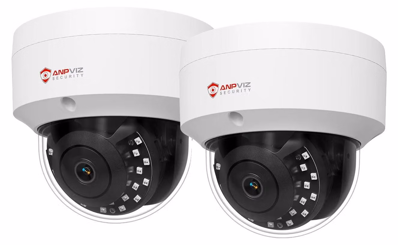 Telecamera dome IP, risoluzione 4MP, design resistente agli agenti atmosferici, colore bianco, 2.8mm