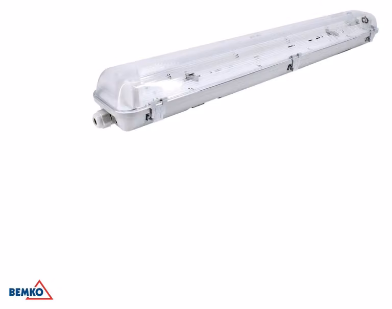Lampada per ambienti umidi, modello EMPTY, 60 cm, 2 x 18 W, grado di protezione IP65, senza lampadine