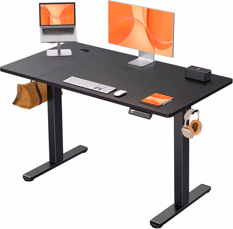 Scrivania regolabile elettricamente Zit-Sta - Piano di lavoro 120 x 60 cm - Altezza regolabile da 72 a 118 cm