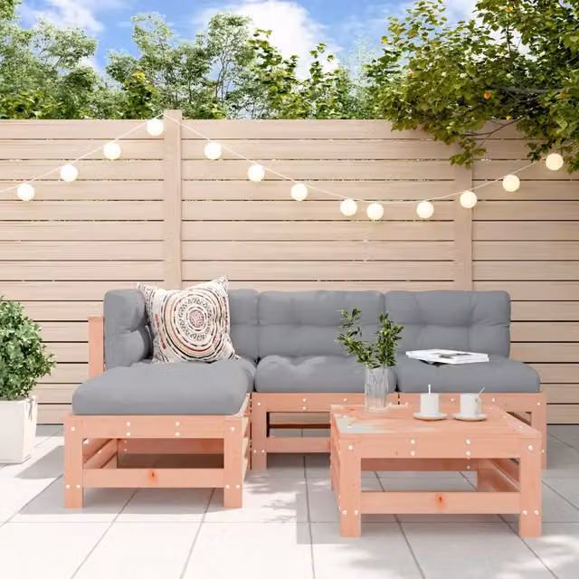 Set Salotto da Giardino 5 pz in Legno Massello di Douglas 3186562