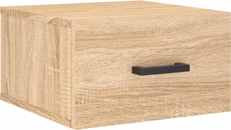 Comodino a Muro Rovere Sonoma 35x35x20 cm