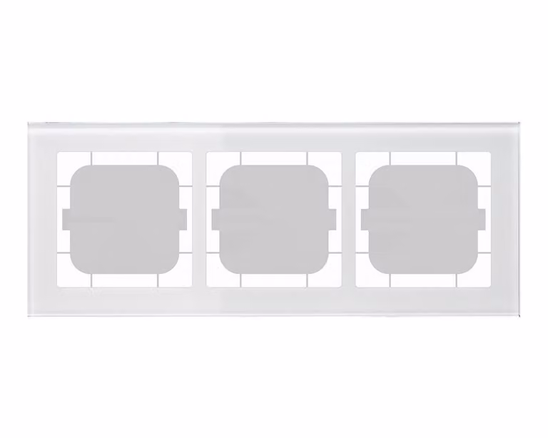 MDT technologies Cornice in vetro a 3 ingressi per programmi da 63 mm BE-GTR363W.01 (BE-GTR363W.01)