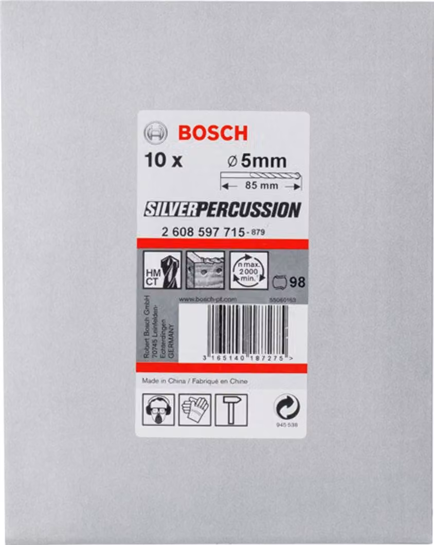 Trapano per calcestruzzo Silver Percussion 5 x 50 x 85 mm, d 4,5 mm