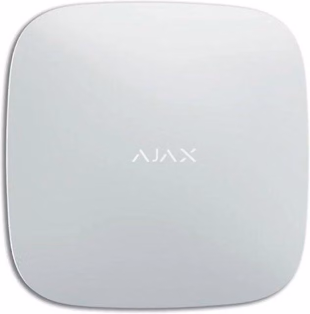 Ajax Smart Hub Unità centrale intelligente wireless Jeweller 868MHz con connettività GPRS/LAN e Wi-Fi colore bianco AJ-HUB-W