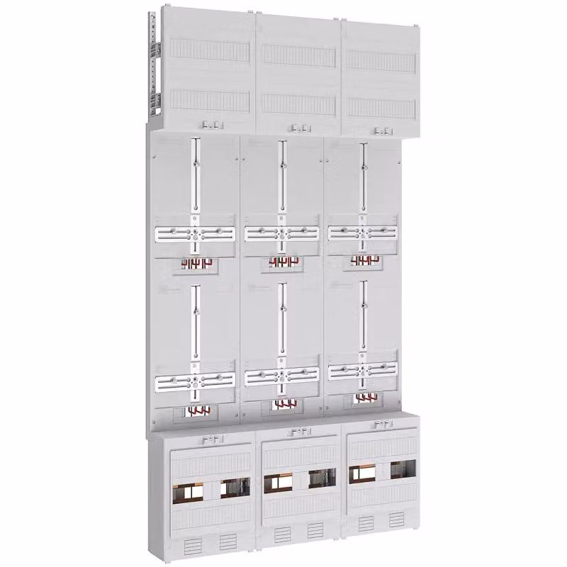 Spazio contatore 3pts 6Z - Pannello contatori 6 contatori kWh 0 file Z39760