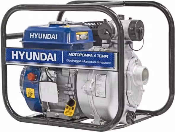 Motopompa da giardino Hyundai a benzina 7 HP 4 tempi blu