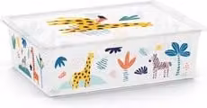 Contenitore con ruote Keter C BOX STYLE Wild animals multicolore da 27 Lt