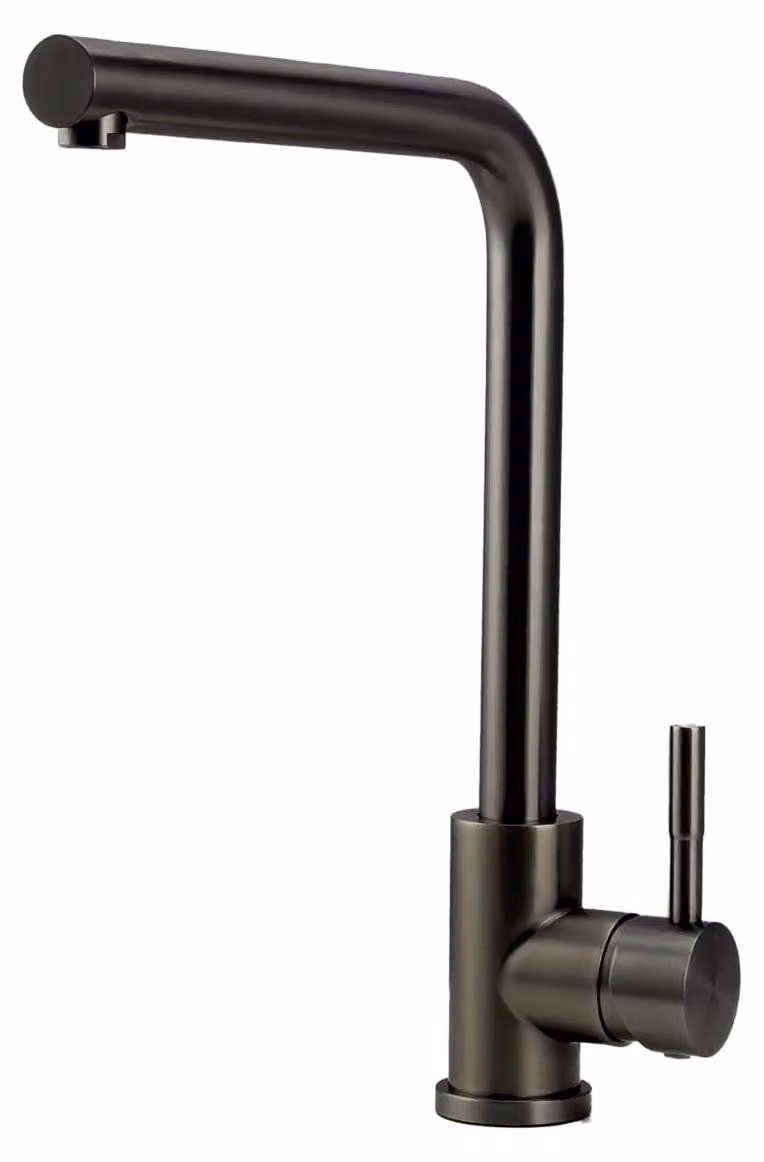 Miscelatore per cucina in acciaio inossidabile con rivestimento PVD, finitura "Gun Metal", modello PS8040-61, linea Pure.Sink