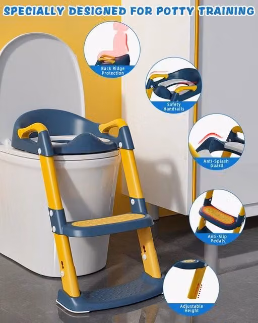Visiera antiumido pieghevole antiscivolo in plastica blu per il bagno di bambini e ragazzi