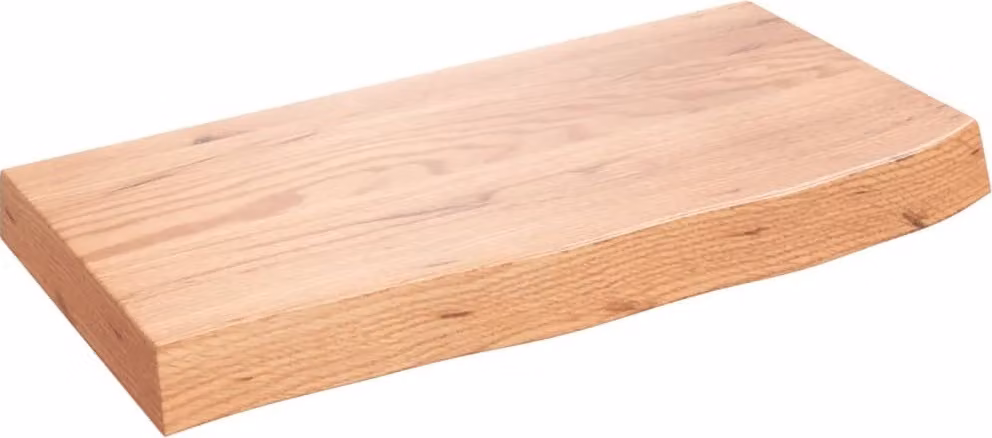 Piano Bagno Marrone 60x30x(2-6) cm Legno Massello Trattato