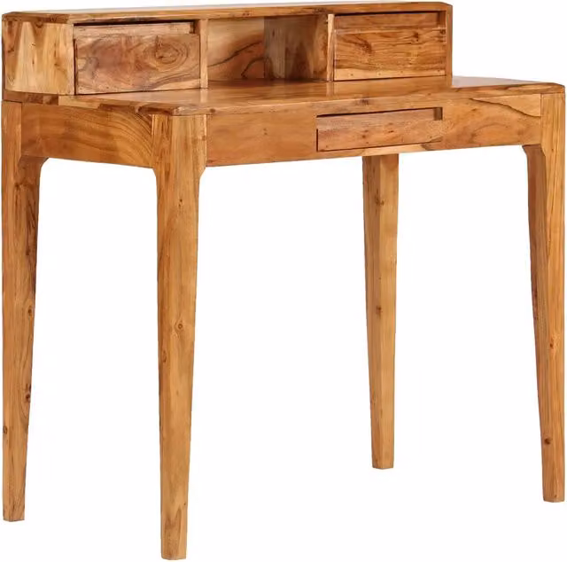 Scrivania con Cassetti in Legno Massello 88x50x90 cm 244959