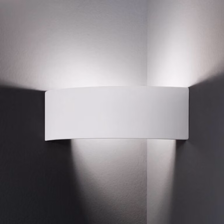 austrolux Applique da parete ARCO, dimmerabile, Bianco / Opale, Soggiorno / Sala da pranzo, Ceramica, Moderno, Applique