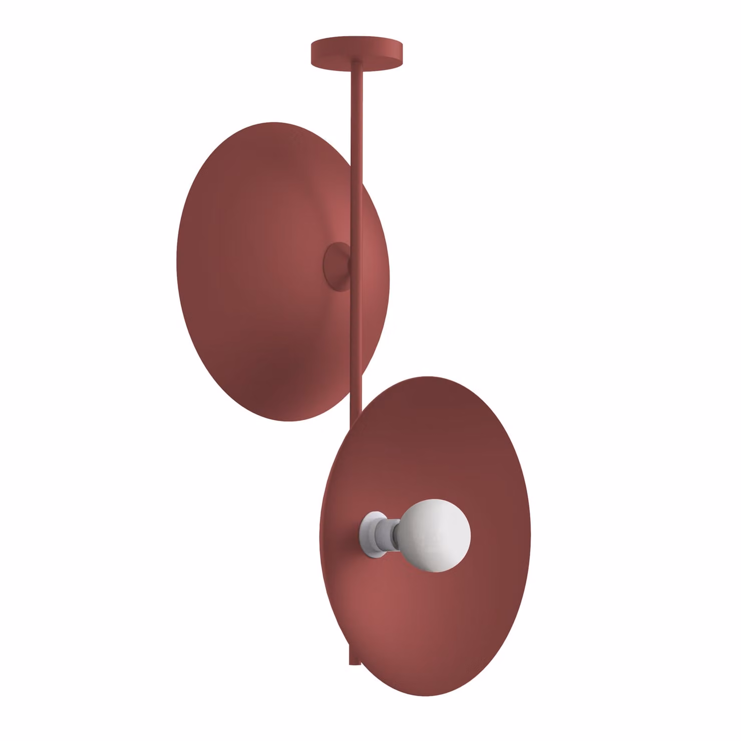 Lampada Da Soffitto Cassini Monocolore Opaca A 2 Luci