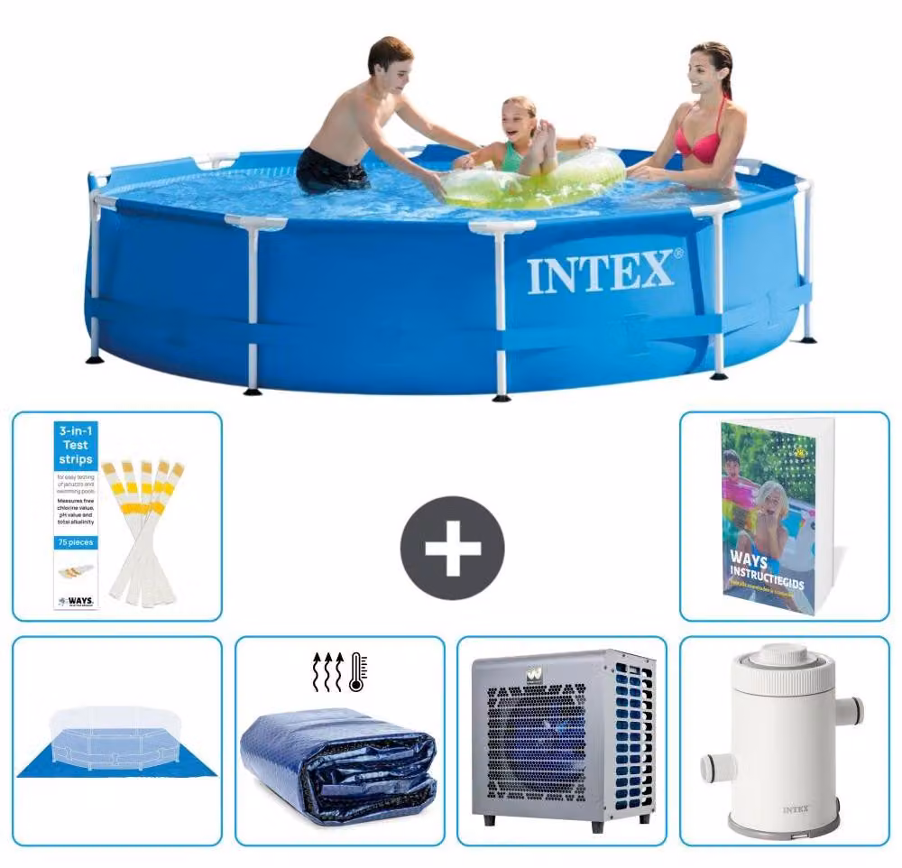Piscina autoportante rettangolare - 305x76 cm - 5 pezzi - Modello S104