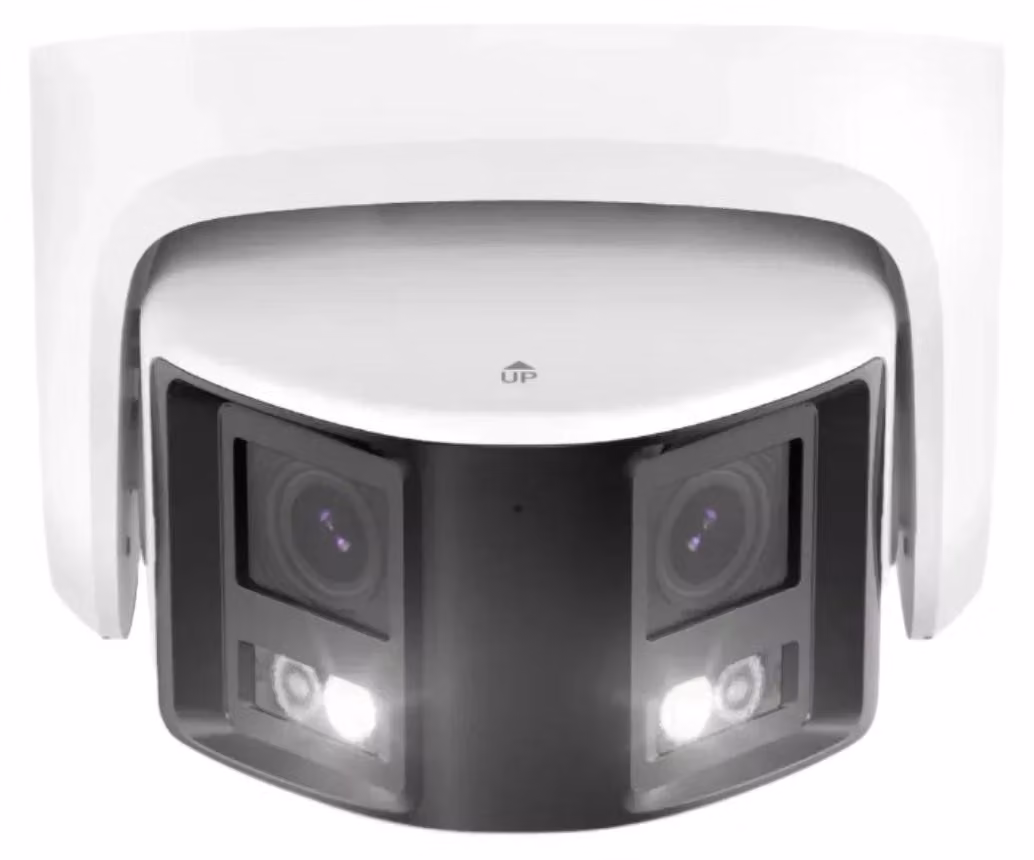 Sistema di telecamere di sicurezza - Telecamera da 6MP - Obiettivo da 2,8 mm - Per uso esterno - Sensore CMOS - Telecamera di sorveglianza - Rilevamento umano tramite intelligenza artificiale
