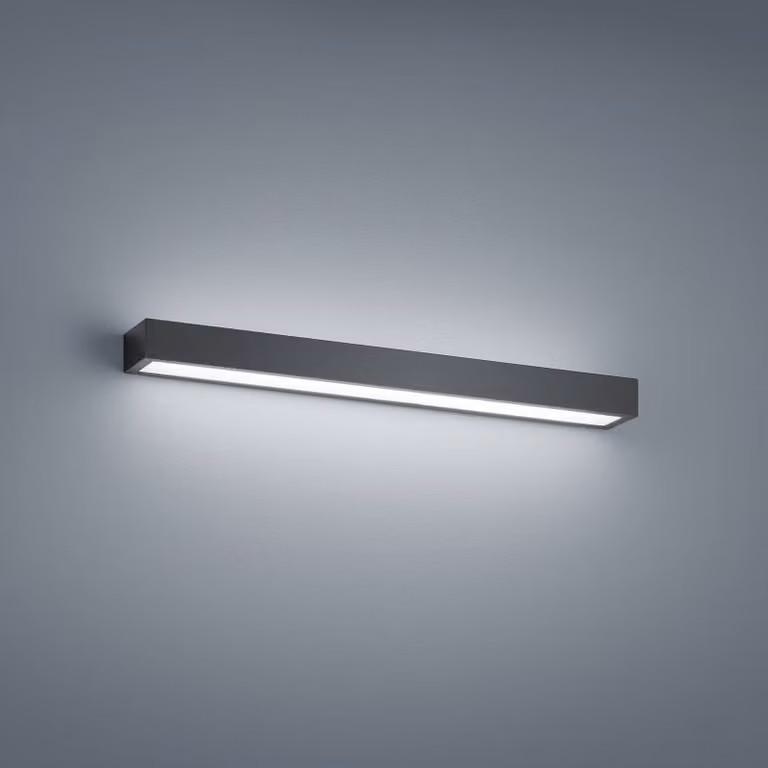 Helestra Applique da parete a LED Theia, Nero, Bagno, Metallo, Moderno, Applique a LED