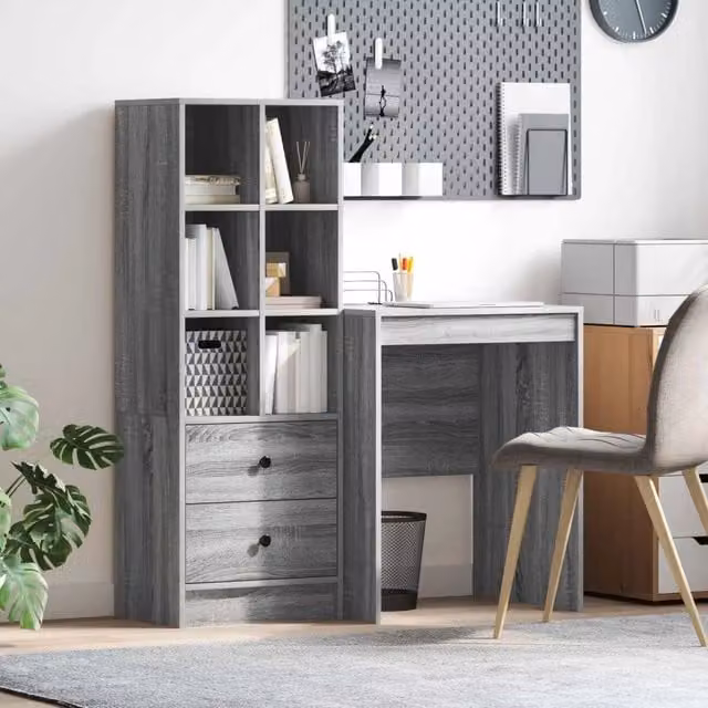 Scrivania Grigio Sonoma 105,5 x 50 x 127 cm 2 pz 3337342