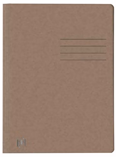 Oxford Cartellina A4, in cartone, marrone, 25 pezzi, 400116208, DIN A4