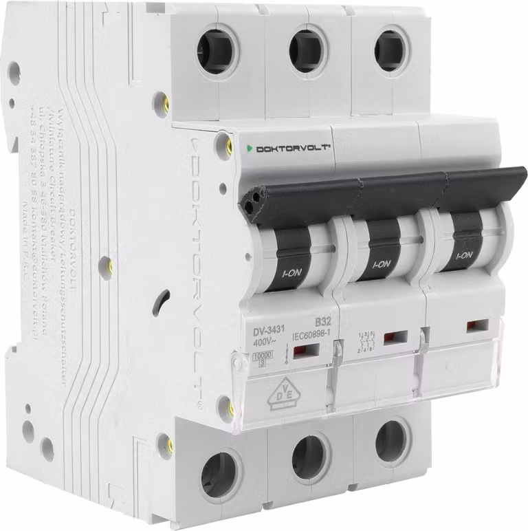 Interruttore automatico 10kA 3P 32A VDE Tipo B Doktorvolt DV-3431