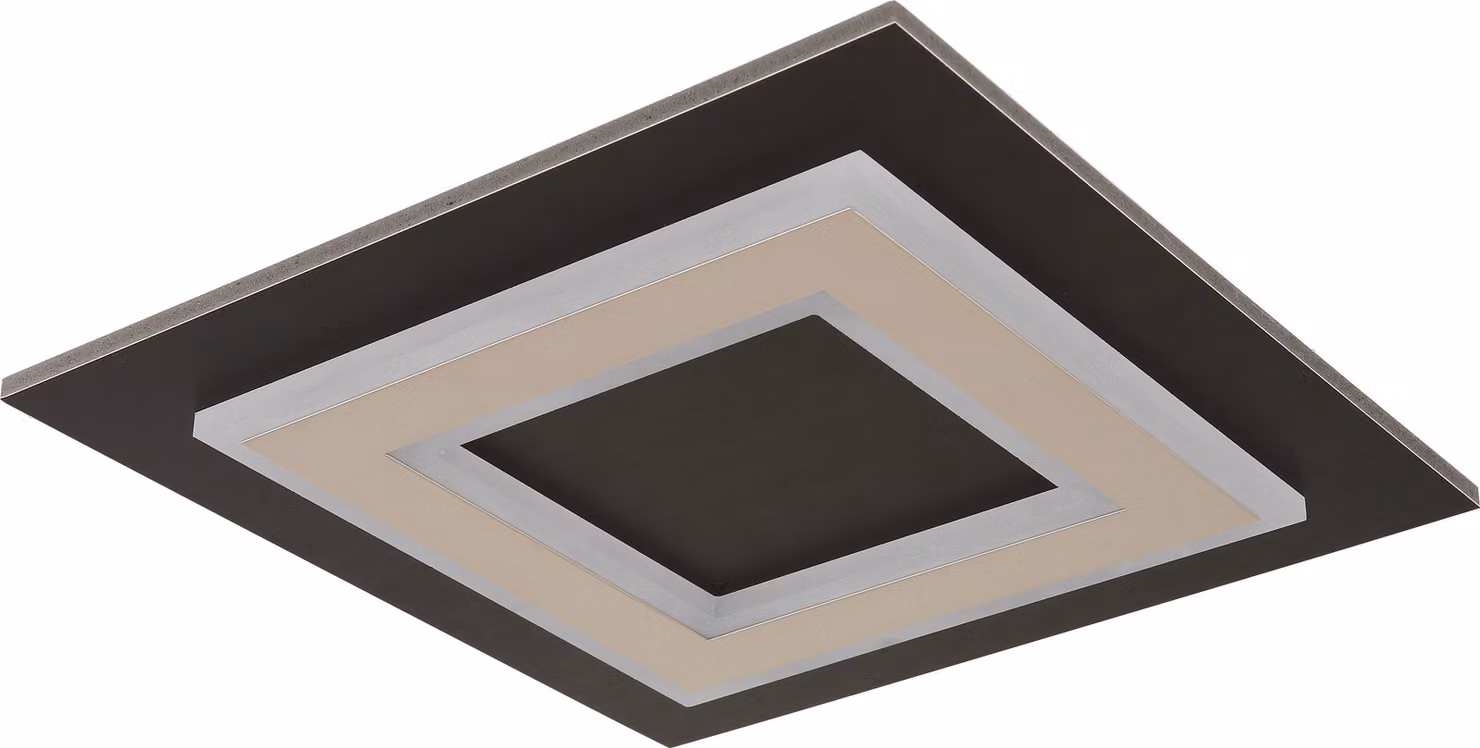 Plafoniera LED, metallo, nero, L 32 cm