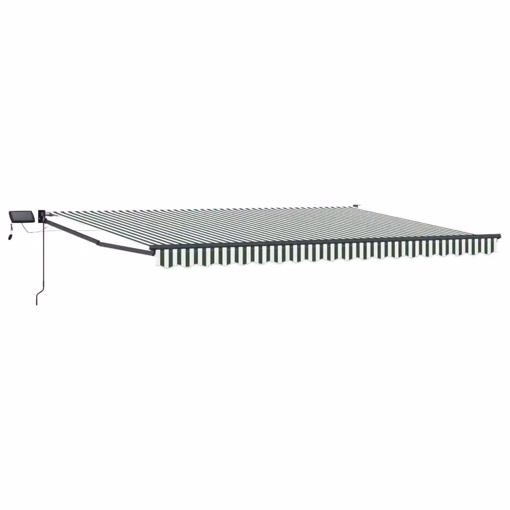Tenda retrattile manuale Videx con LED in poliestere e struttura in acciaio, L: 500 cm, P: 300 cm – 2