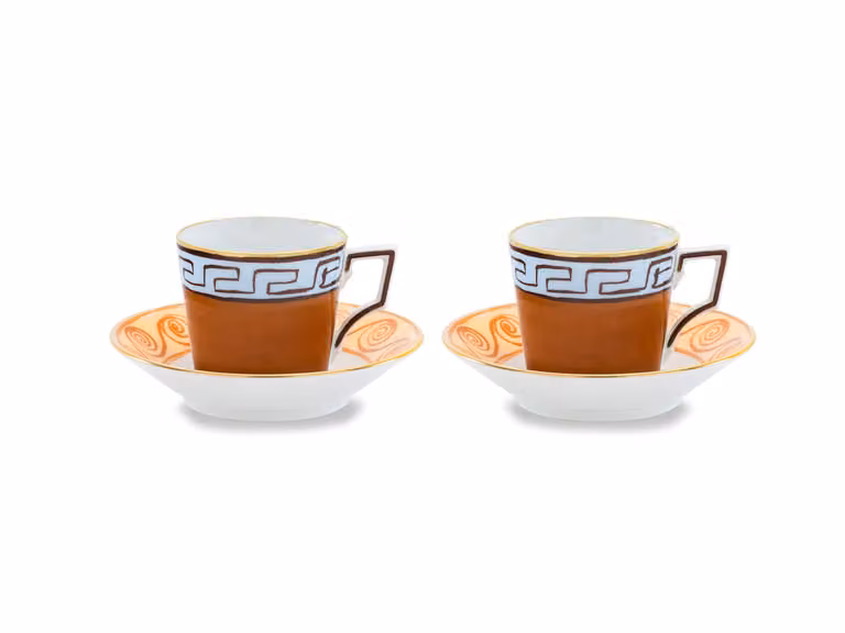 Il Viaggio di Nettuno Terracotta Servizio da caffè per Due