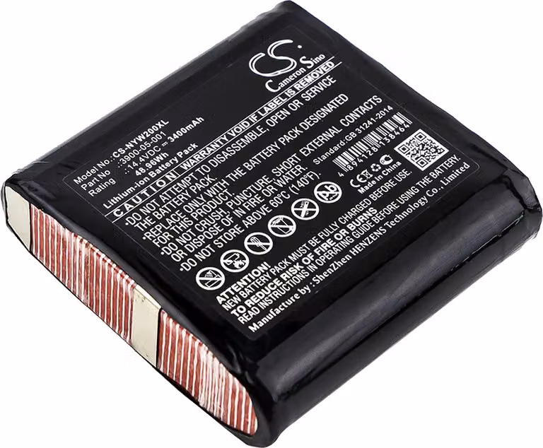 TECHTEK Batteria compatibile con [Noyes] W2003M sostituisce 3900-05-001