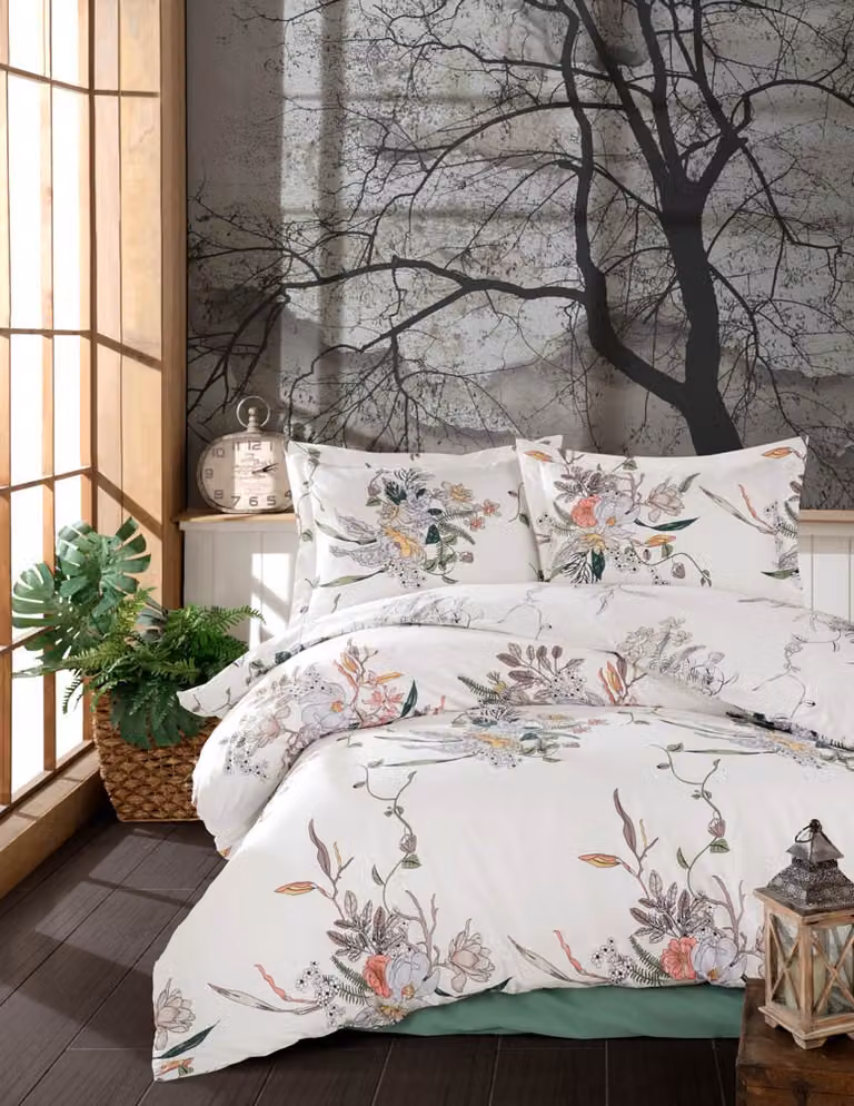 L'Essentiel Linge de Maison, Salom- TRK6226, Bianco, Copripiumini, 100% cotone rinforzato