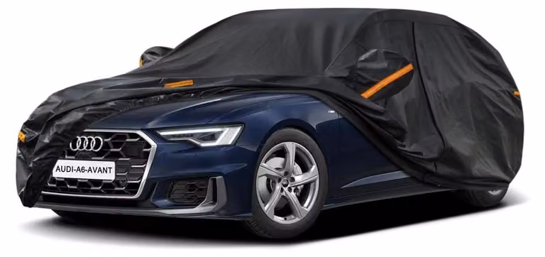 Copertura impermeabile e traspirante per auto, modello Kombi, adatta per Audi A6 Avant Allroad (2004-2025), colore nero
