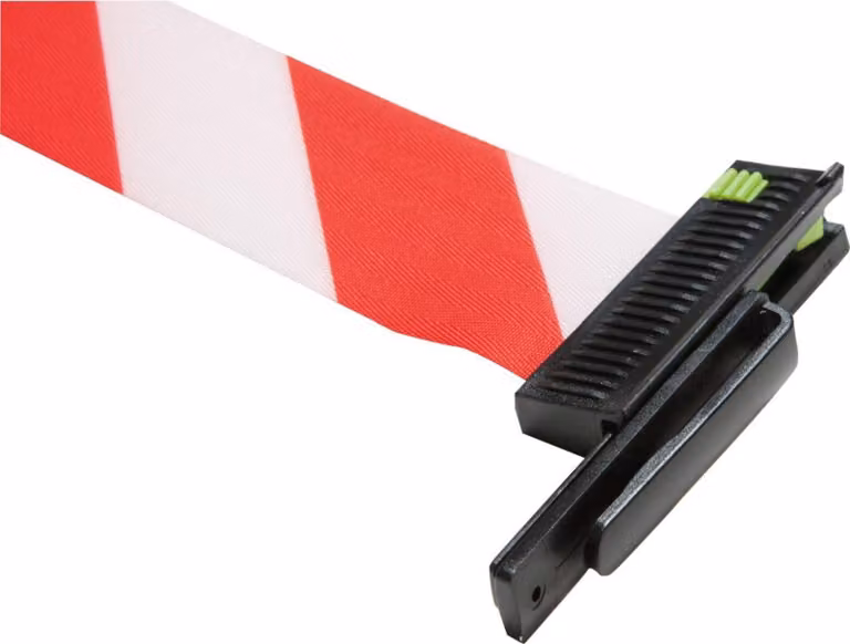 Clip da parete in plastica, nera per attacco a 9 m