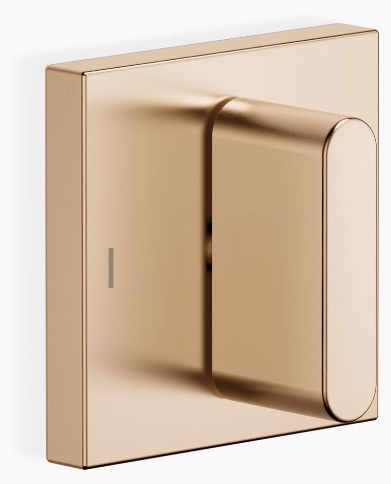 Dornbracht CL.1 inverseur encastré à deux voies, rosace carrée 60x60mm, 36200705-46, 36200705-46
