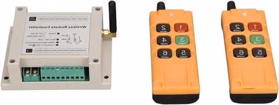 Modulo relè universale a 6 canali con telecomando, 12 V, 433 MHz