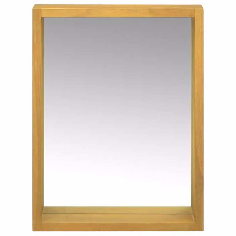 vidaXL Armadio a specchio 30x10x40 cm in legno massiccio teak