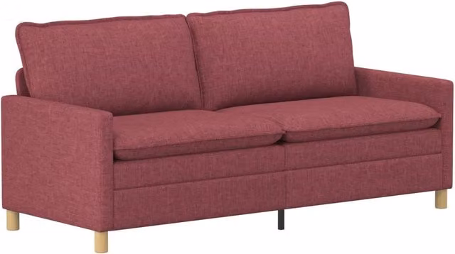 Divano | Divano da soggiorno | Sofa Rosso Vino Tessuto