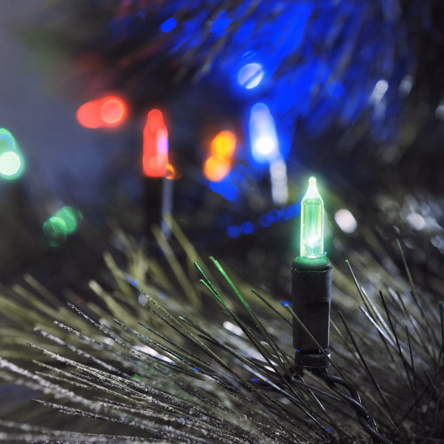 Konstsmide - Mini luci a LED, 40 diodi colorati, trasformatore per esterni da 24 V, cavo verde ; 6004-500