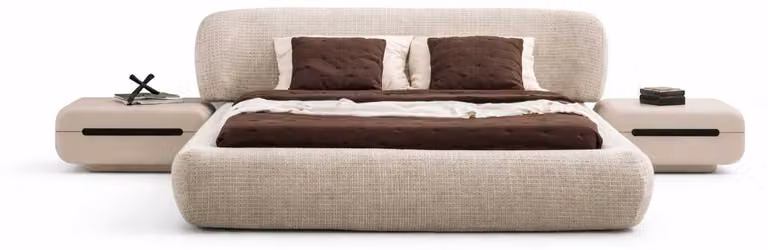 Letto da camera da letto di design con comodini – Set completo moderno