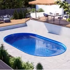 Piscina interrata ovale in acciaio NEWSKYBLUE di PISCINE ITALIA, colore blu, Altezza: 120 cm