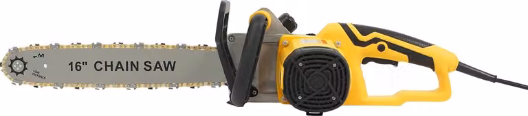 Motosega elettrica, potenza 2000W, barra di guida da 16 pollici, regolazione della catena senza attrezzi
