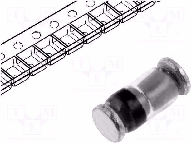 20x Diodo: Diodo a commutazione 100V SMD 200mA 4ns. Confezione: Rotolo, B PMLL4148L.115 Univer
