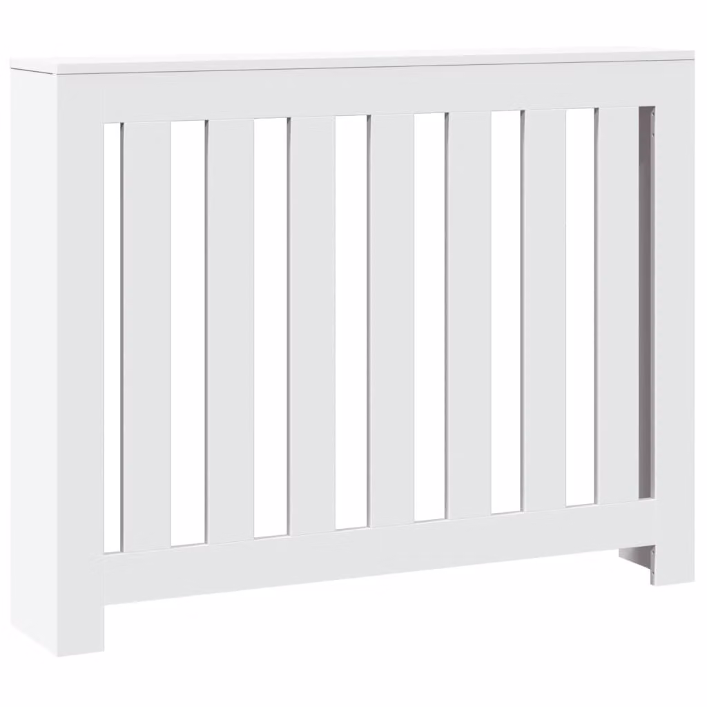 Copertura Termosifone Bianca 104x20x82 cm in Legno Multistrato