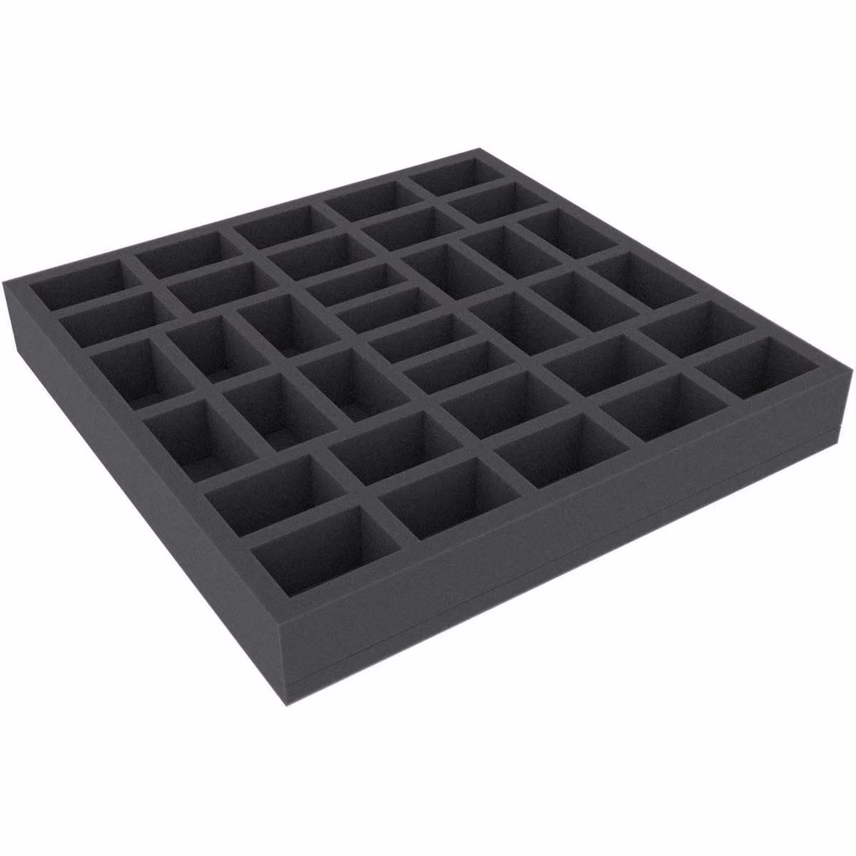 Inserto in schiuma 285x285x40 mm per giochi da tavolo con 36 scomparti