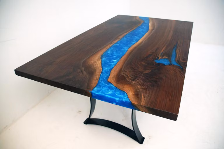 Tisch Holz Epoxid Harz Esstisch Esstisch Besprechungstische Designer 1QM