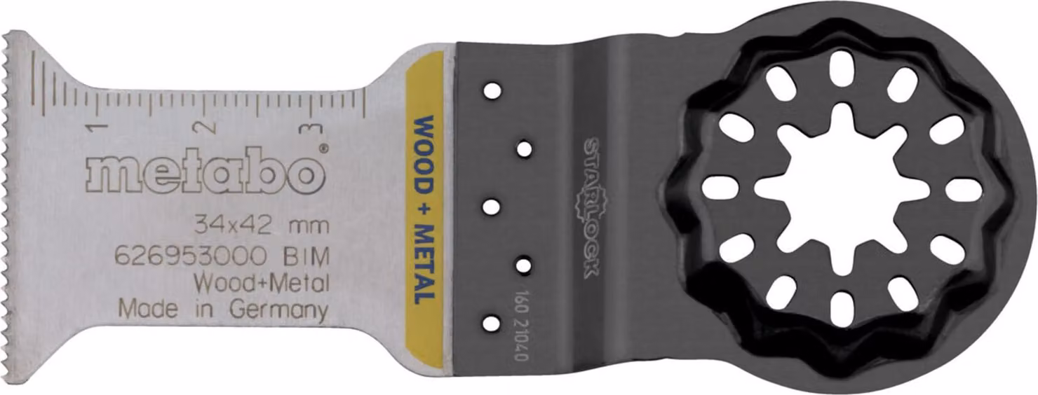 Lama per taglio a tuffo Starlock L.45mm L.32mm BiM medium toot. 1,3mm/20TPI 1 pz. Metabo