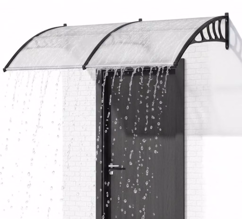 Solidchoice - Tenda da sole a forma di cupola per porte e finestre, 120 x 90 cm