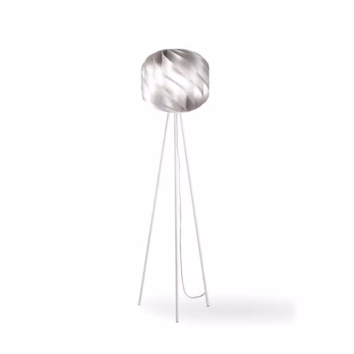Piantana Moderna 3 Piedi Polilux ® Argento E Metallo 1 Luce E27