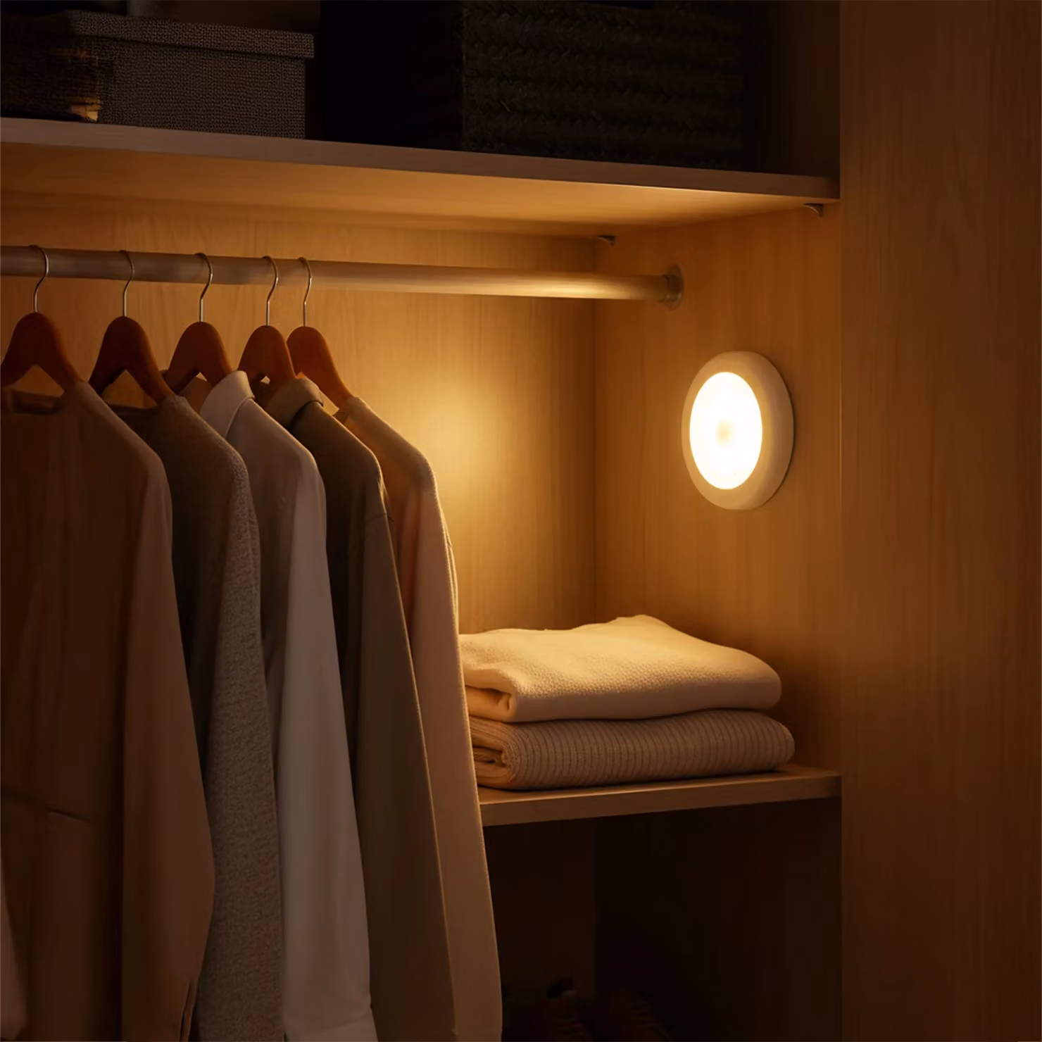 DICTROLUX Lampada LED SmartLight con Sensore di Movimento e Fissaggio Magnetico, Colore Bianco, Luce Bianco Caldo – 2